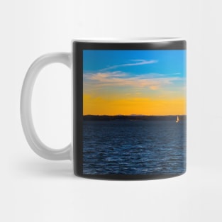 Sunset over the lake Mug